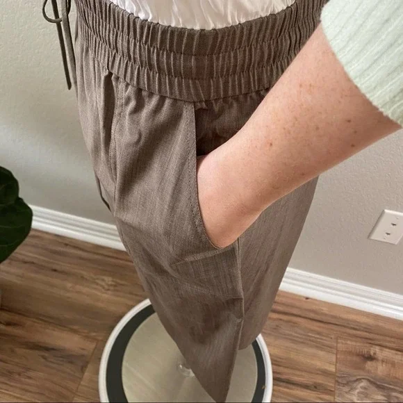 ST. JOHN Wool Blend Safari Utility Sleeveless Dress Size 12 - Picture 3 of 14